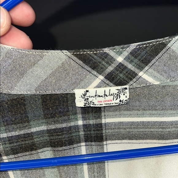 Intimately Free People Plaid Flannel Top - Picture 3 of 3